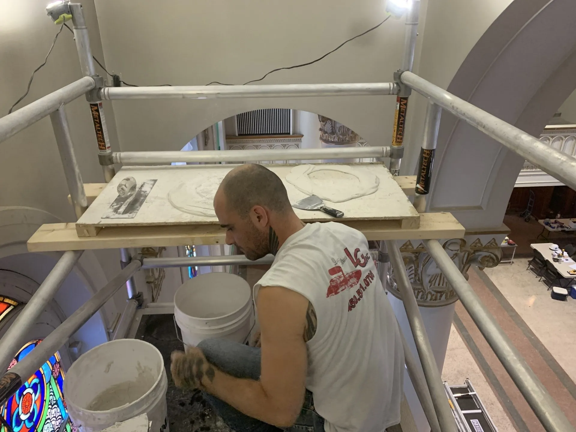 Travaux de plâtre